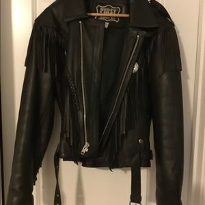 Fringe Leather Jacket